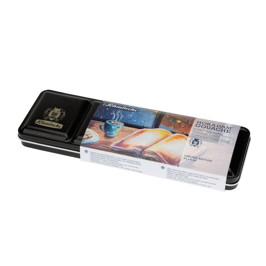 Schmincke Horadam Gouache Paint Set Metal Box 12 x 5 ml 72714 - 1