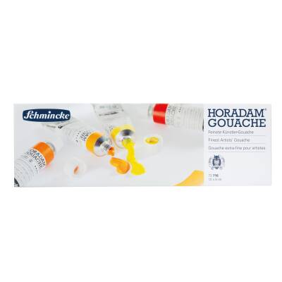 Schmincke Horadam Gouache Paint Set Metal Box 12 x 5 ml 72716 (1)