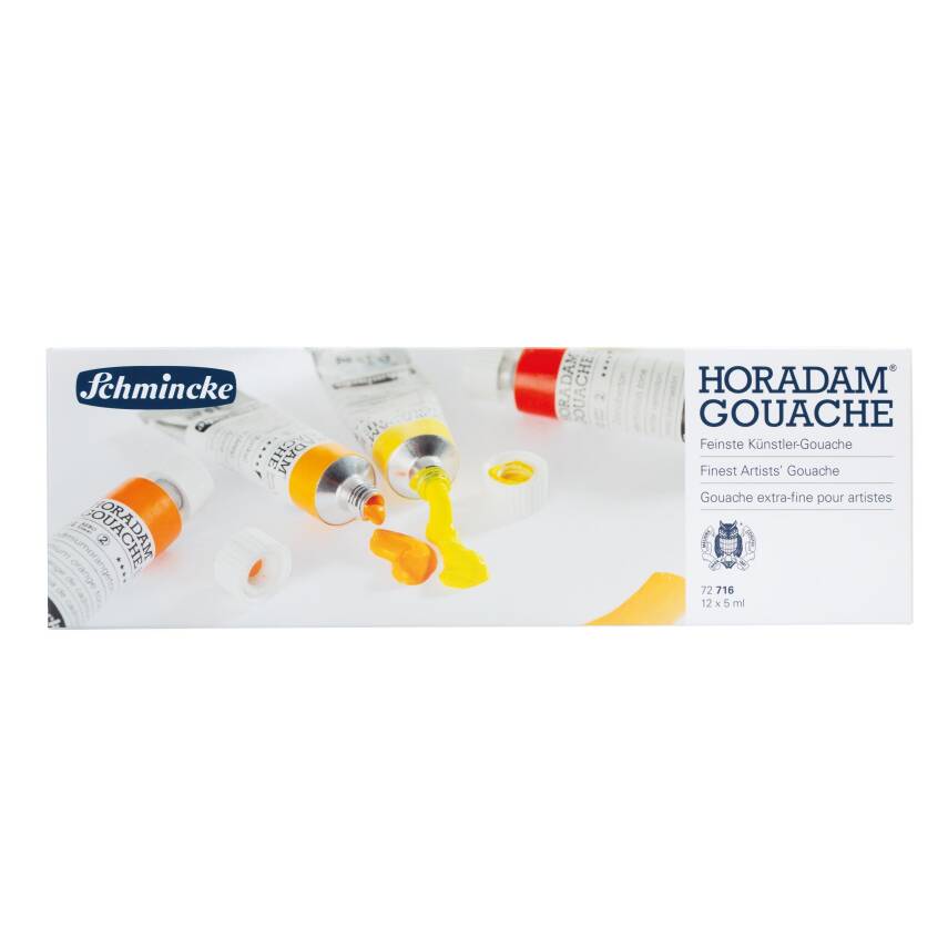 Schmincke Horadam Gouache Paint Set Metal Box 12 x 5 ml 72716 - 2