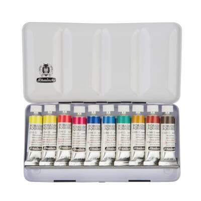 Schmincke Horadam Metal Box Artist Watercolor Set, 10 x 15 ml - 3