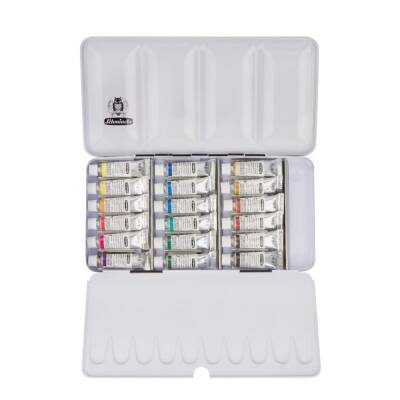 Schmincke Horadam Metal Box Artist Watercolor Set, 18 x 5 ml