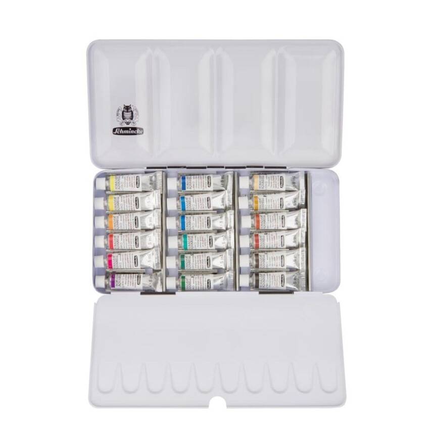 Schmincke Horadam Metal Box Artist Watercolor Set, 18 x 5 ml - 1
