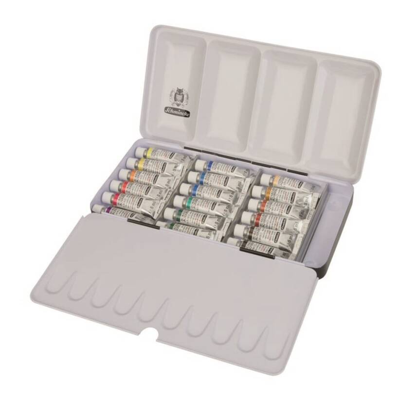 Schmincke Horadam Metal Box Artist Watercolor Set, 18 x 5 ml - 2