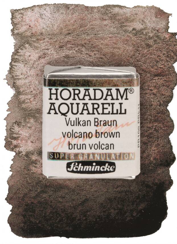 Schmincke Horadam Supergranulation Sulu Boya Volcano Brown 1/2 Tab. - 1