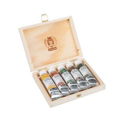 Schmincke Horadam Supergranulation Suluboya Urban Set Ahşap Kutu 5x15 ml (1)