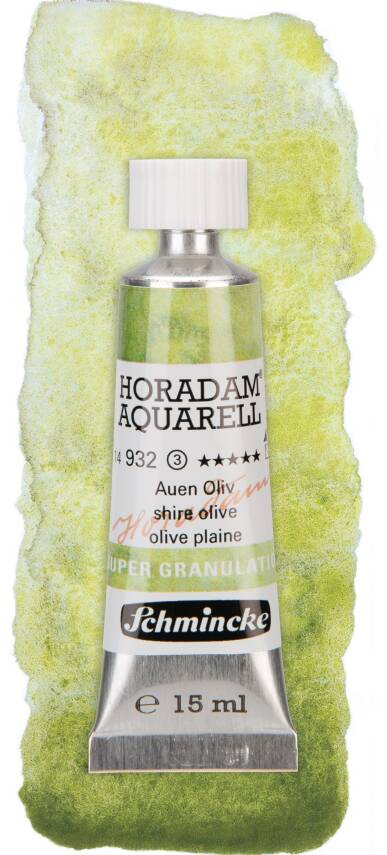Schmincke Horadam Supergranulation Watercolor 15 ml 932 Shire Olive - 1