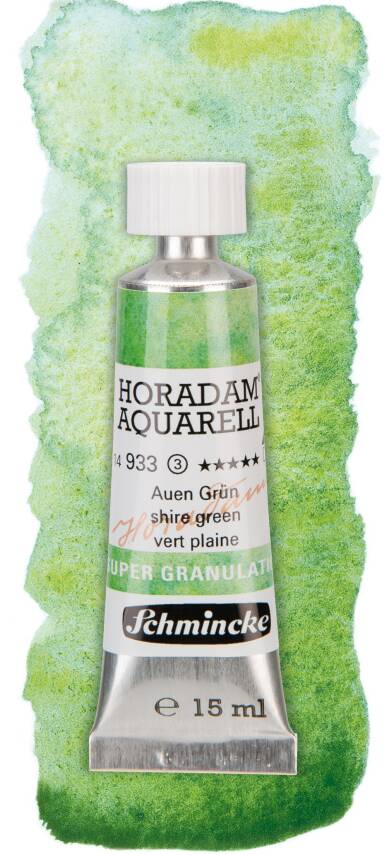 Schmincke Horadam Supergranulation Watercolor 15 ml 933 Shire Green - 1