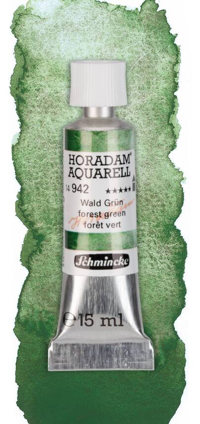 Schmincke Horadam Supergranulation Watercolor 15 ml 942 Forest Green - 1