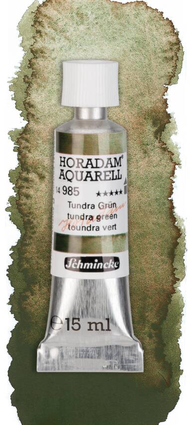 Schmincke Horadam Supergranulation Watercolor 15 ml 985 Tundra Green - 1