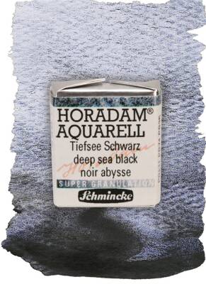 Schmincke Horadam Supergranulation Watercolor Deep Sea Black 1/2 Tab.