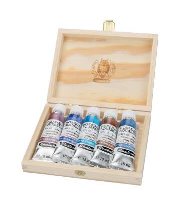 Schmincke Horadam Supergranulation Watercolor Galaxy Set Wooden Box 5x15 ml - 2