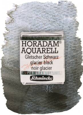 Schmincke Horadam Supergranulation Watercolor Glacier Black 1/2 Tab.