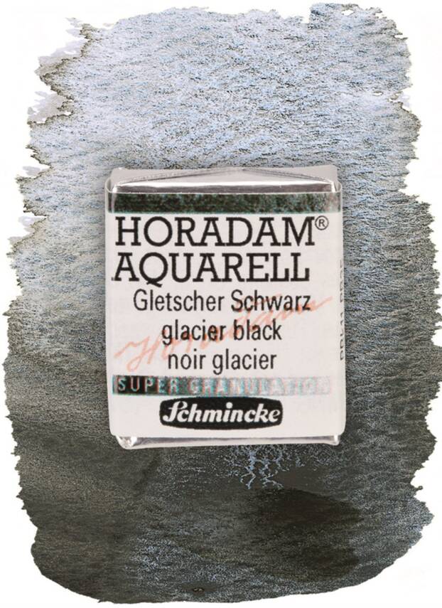 Schmincke Horadam Supergranulation Watercolor Glacier Black 1/2 Tab. - 1