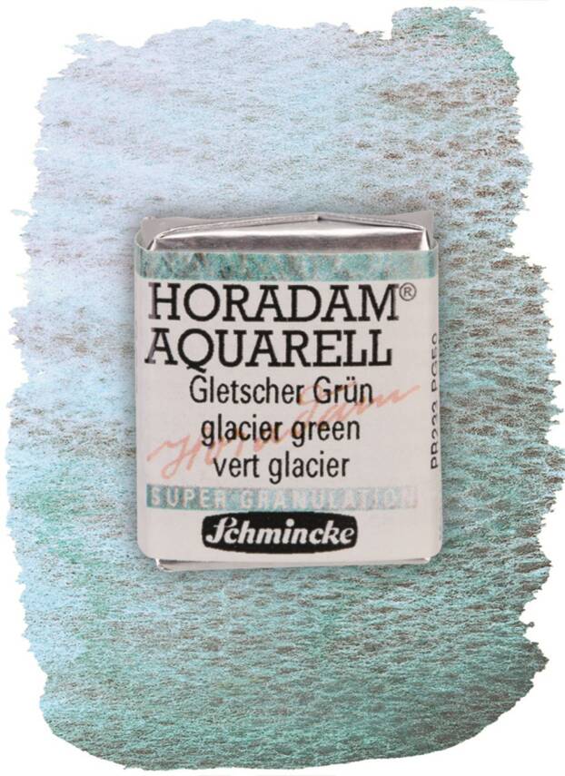 Schmincke Horadam Supergranulation Watercolor Glacier Green 1/2 Tab. - 1