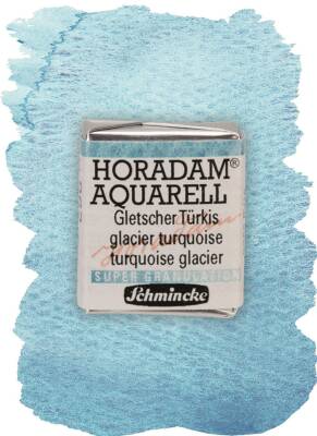 Schmincke Horadam Supergranulation Watercolor Glacier Turquoise 1/2 Tab.