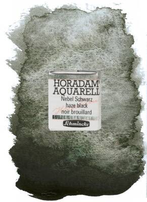 Schmincke Horadam Supergranulation Watercolor Haze Black 1/2 Tab.