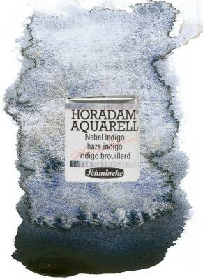 Schmincke Horadam Supergranulation Watercolor Haze Indigo 1/2 Tab.