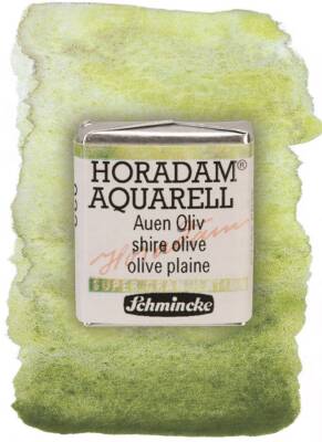 Schmincke Horadam Supergranulation Watercolor Shire Olive 1/2 Tab.