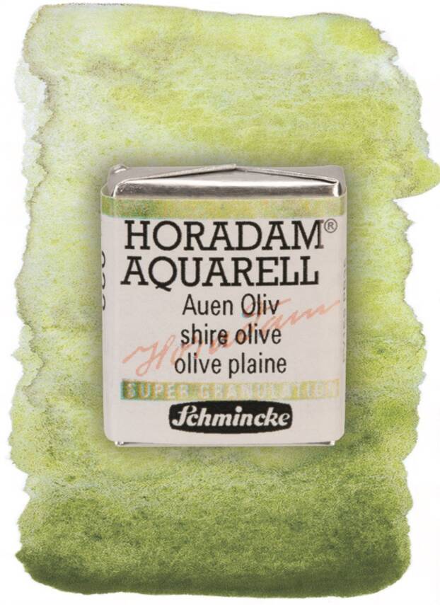 Schmincke Horadam Supergranulation Watercolor Shire Olive 1/2 Tab. - 1