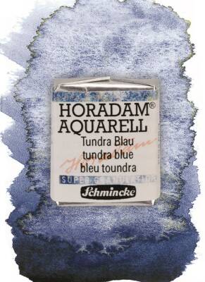 Schmincke Horadam Supergranulation Watercolor Tundra Blue 1/2 Tab.