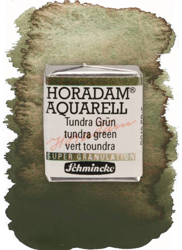 Schmincke Horadam Supergranulation Watercolor Tundra Green 1/2 Tab. - 1