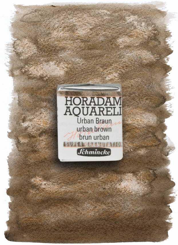 Schmincke Horadam Supergranulation Watercolor Urban Brown 1/2 Tab. - 1
