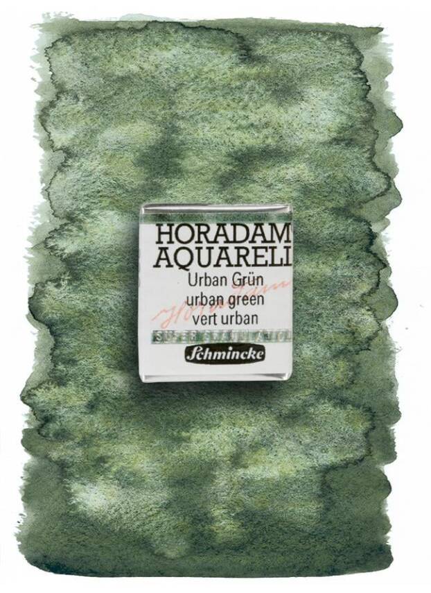 Schmincke Horadam Supergranulation Watercolor Urban Green 1/2 Tab. - 1