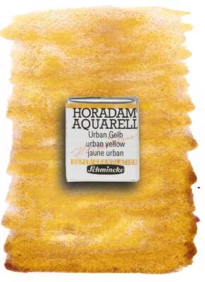 Schmincke Horadam Supergranulation Watercolor Urban Yellow 1/2 Tab.