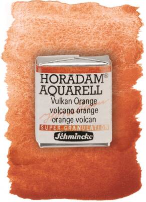 Schmincke Horadam Supergranulation Watercolor Volcano Orange 1/2 Tab.