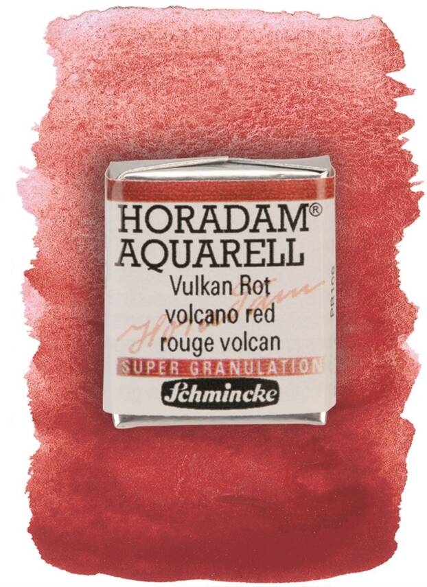 Schmincke Horadam Supergranulation Watercolor Volcano Red 1/2 Tab. - 1