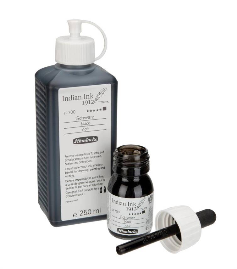 Schmincke Indian Ink 250 ml Black - 1