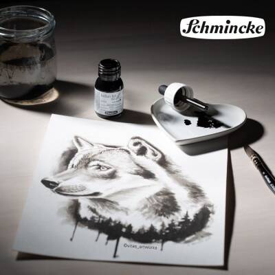 Schmincke Indian Ink 28 ml Black - 3