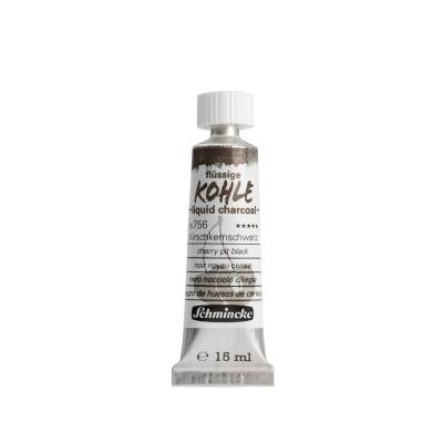 Schmincke Liquid Charcoal Cherry Stone Black 15 ml