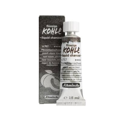 Schmincke Liquid Charcoal Peach Stone Black 15 ml (1)