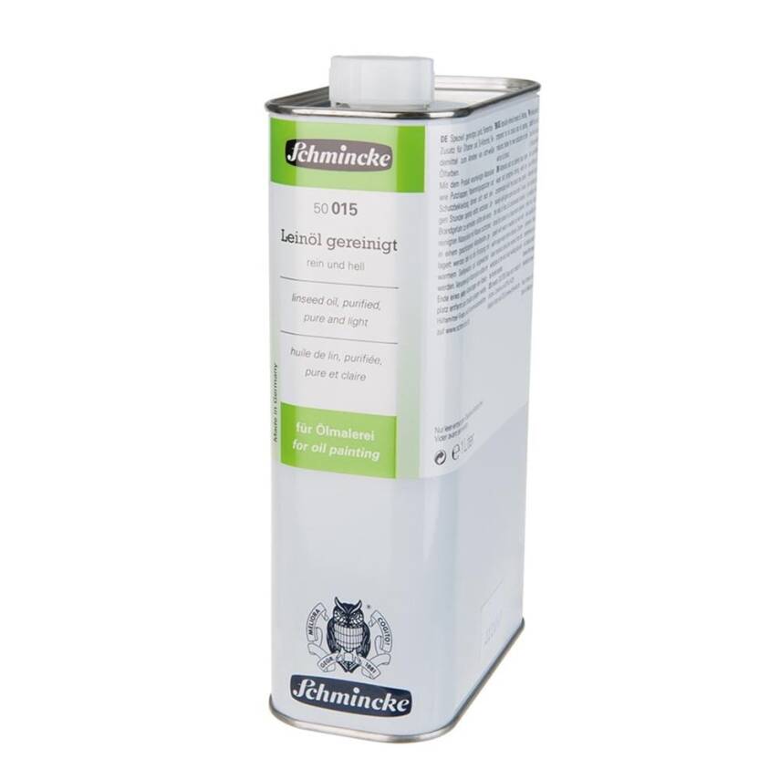 Schmincke Medium 015 Linseed Oil Refined Linseed Oil 1000 ml - 1