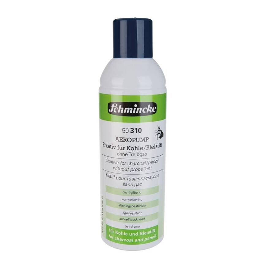 Schmincke Medium 310 Fixative For Pencil Charcoal Kömürkalem ve Karakalem Fiksatifi 350 ml - 1