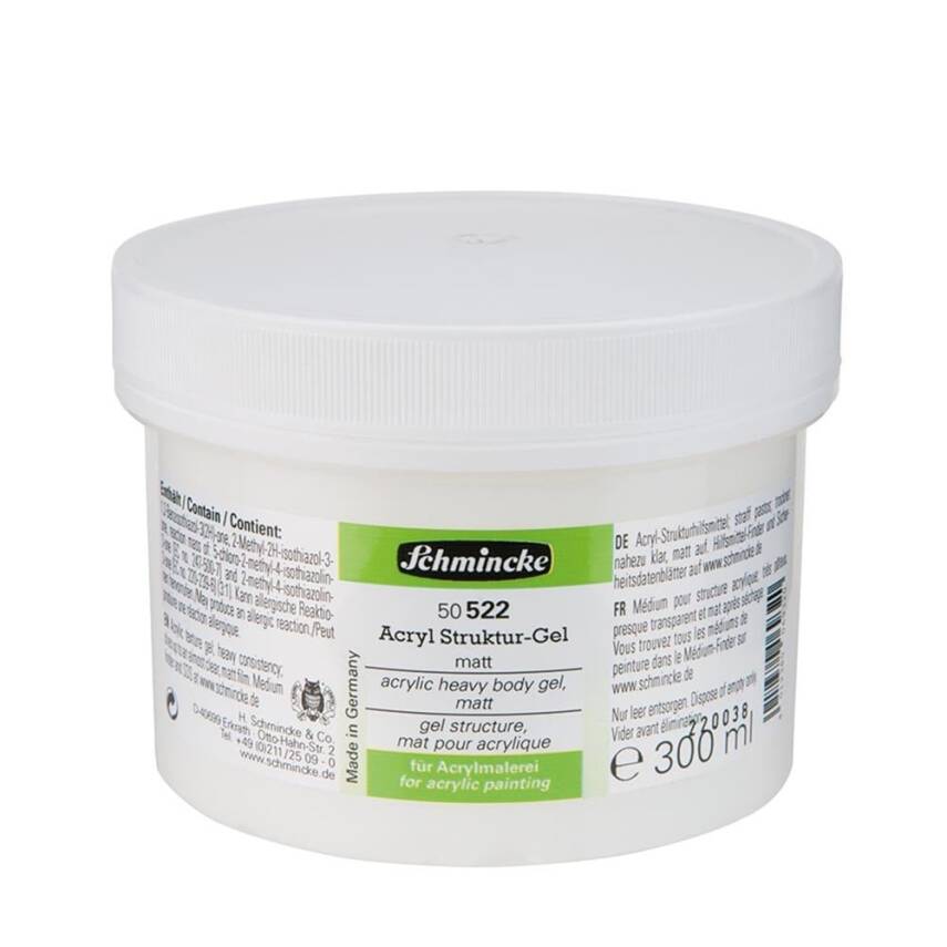 Schmincke Medium 522 Heavy Body Gel Yoğun Kıvamlı Mat Jel 300 ml - 1