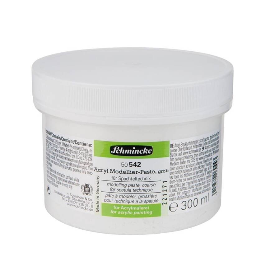 Schmincke Medium 542 Modelling Paste Coarse Model Hamuru Kalın Kıvam 300 ml - 1