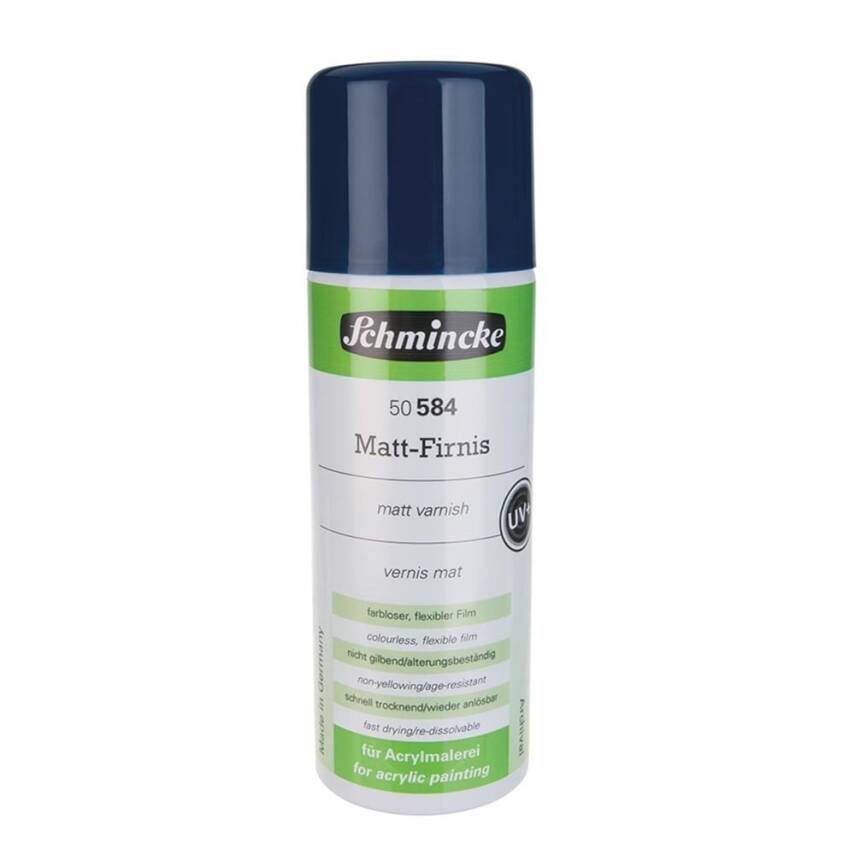 Schmincke Medium 584 Matt Varnish Uv Korumalı Mat Sprey Vernik 300 ml - 1