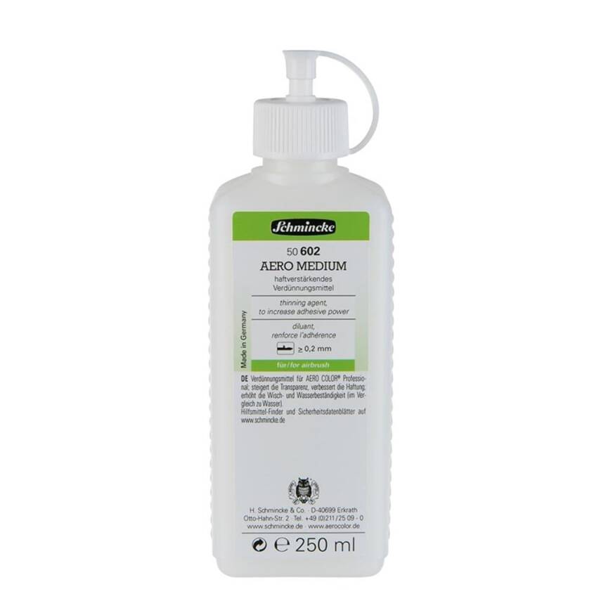 Schmincke Medium 602 Aero Medium Thinner that Increases Gloss, Transparency and Adhesion Strength 250 ml - 1