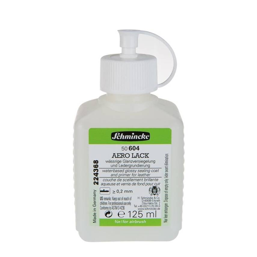 Schmincke Medium 604 Aero Lack Transparent Glossy Primer Final Varnish Leather Medium 125 ml - 1