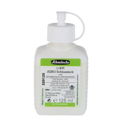 Schmincke Medium 611 Aerocolor Final Lacquer Matte Topcoat Varnish for Airbrush 125 ml