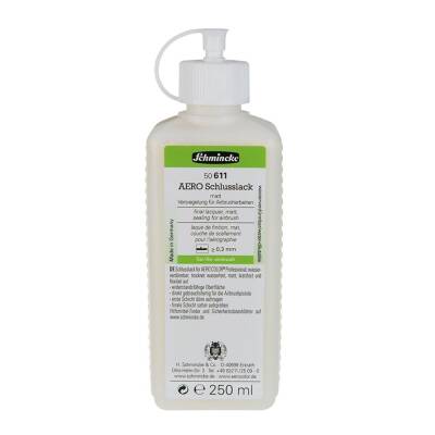 Schmincke Medium 611 Aerocolor Final Lacquer Matte Topcoat Varnish for Airbrush 250 ml