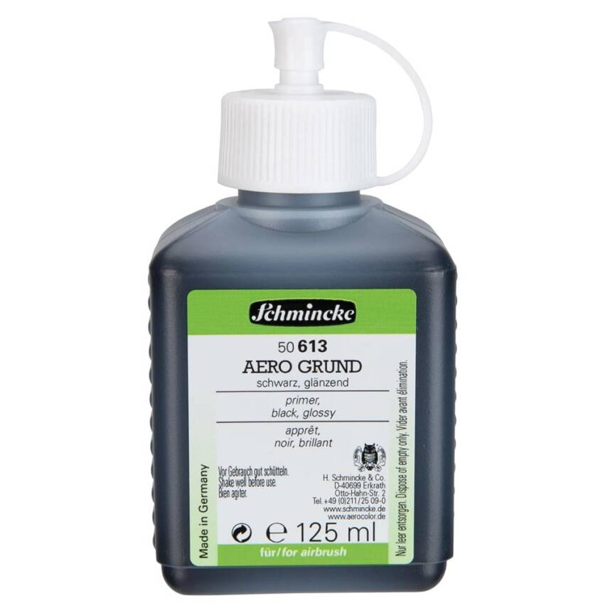 Schmincke Medium 613 Aero Grund Black Primer 125 ml - 1