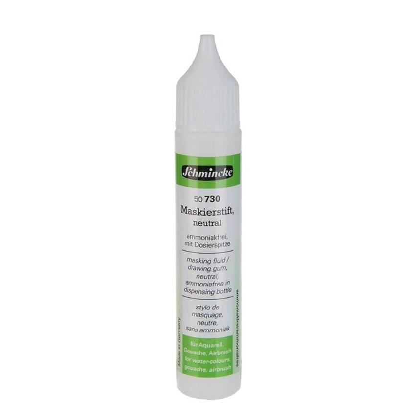 Schmincke Medium 730 Masking Fluid Renksiz Nötr Maskeleme Sıvısı 25 ml - 1