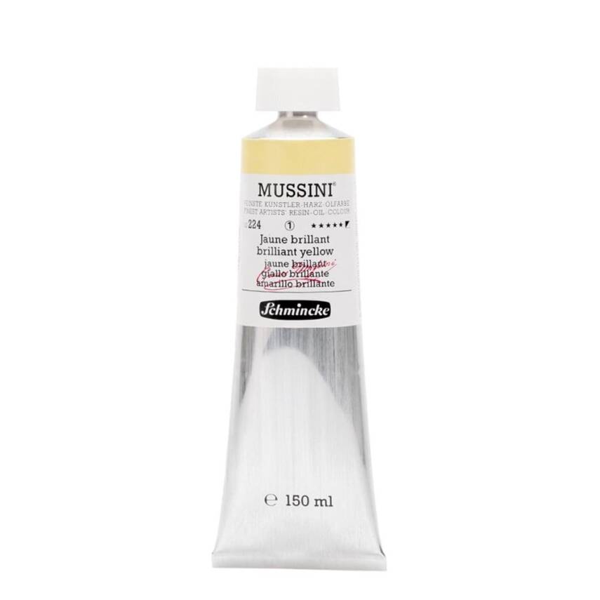 Schmincke Mussini Artist Oil Paint 150 ml Series 1 224 Brilliant Yellow - 1