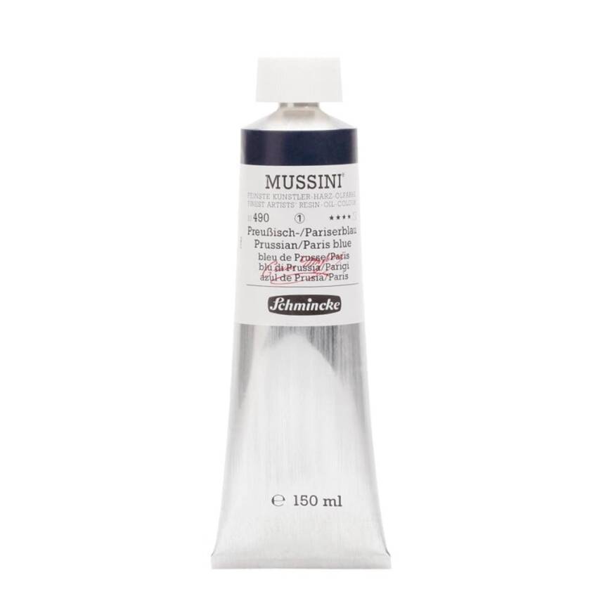 Schmincke Mussini Artist Oil Paint 150 ml Series 1 490 Prussian/Paris Blue - 1