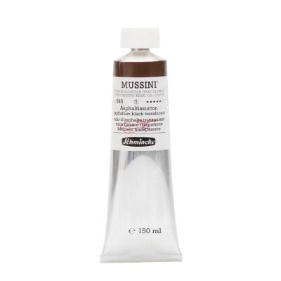 Schmincke Mussini Artist Oil Paint 150 ml Series 1 645 Asphaltum Black Translucent