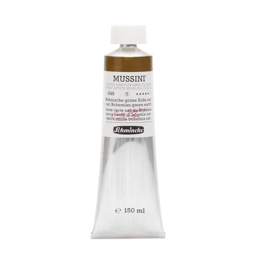 Schmincke Mussini Artist Oil Paint 150 ml Series 1 646 Natural Bohemian Green Earth - 1