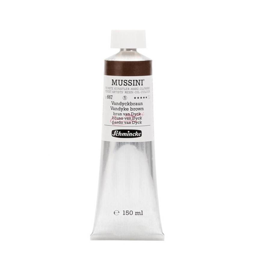 Schmincke Mussini Artist Oil Paint 150 ml Series 1 667 Vandyke Brown - 1